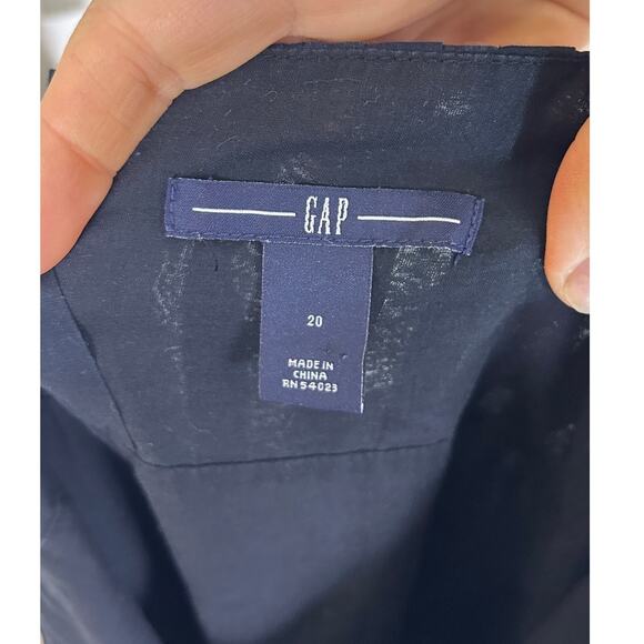 Gap Women's Size 20 Black Puff Sleeve Knee Length Button Back Shift Dress #0522 - Picture 8 of 11